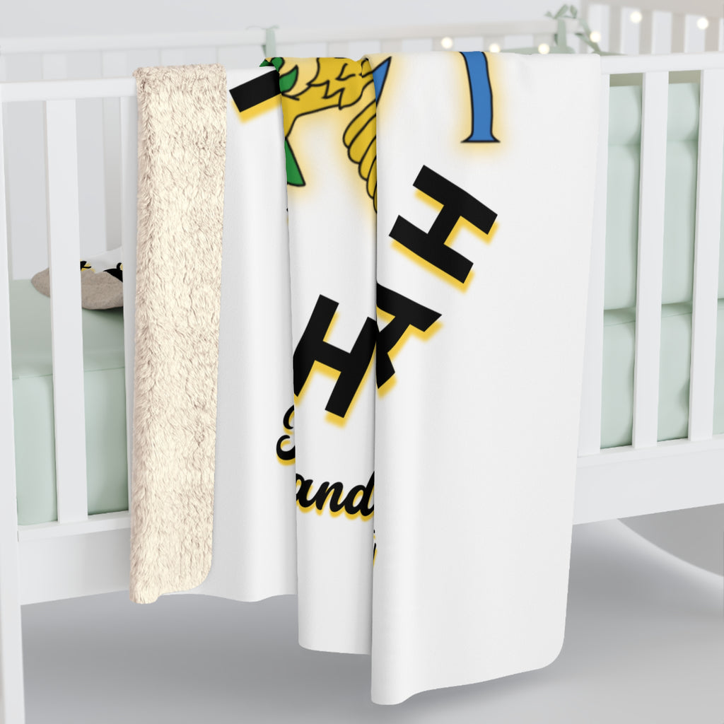 Virgin Islands Sherpa Fleece Blanket – "V I Bahn Yah" Rooted & Resilient Design