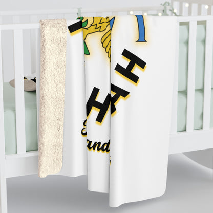 Virgin Islands Sherpa Fleece Blanket – "V I Bahn Yah" Rooted & Resilient Design