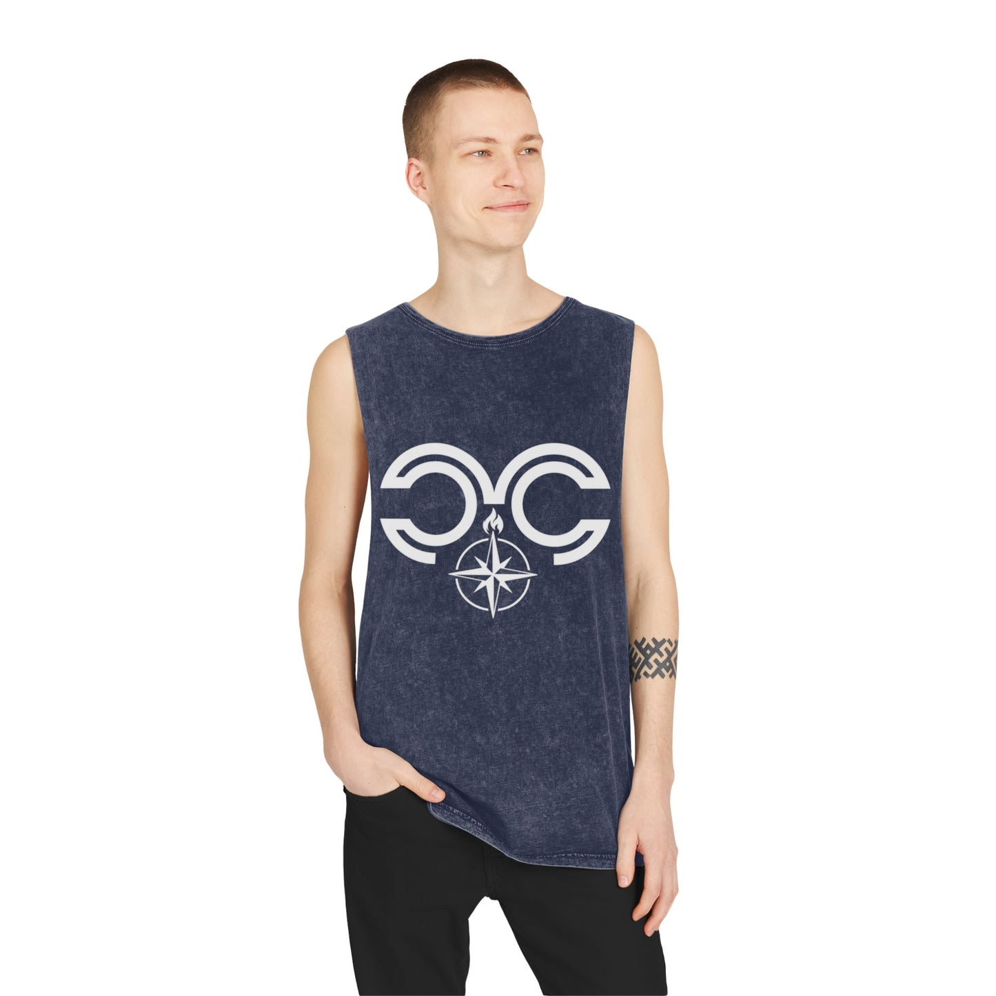 Stonewash Tank Top OG Monogram Hustle Heritage Tank