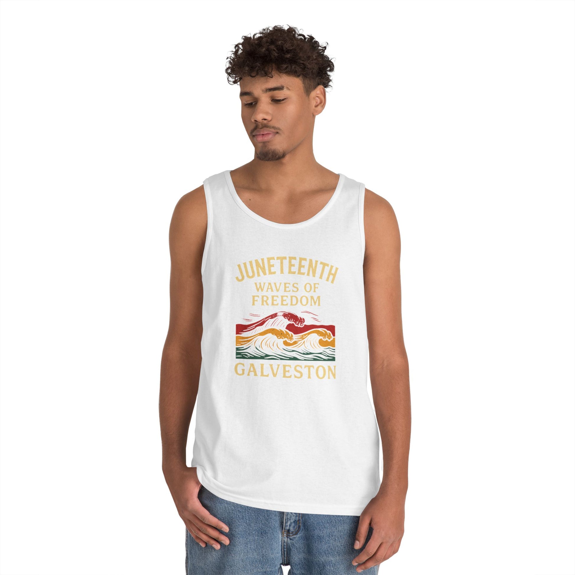 Tank Top Waves of Freedom Juneteenth Design