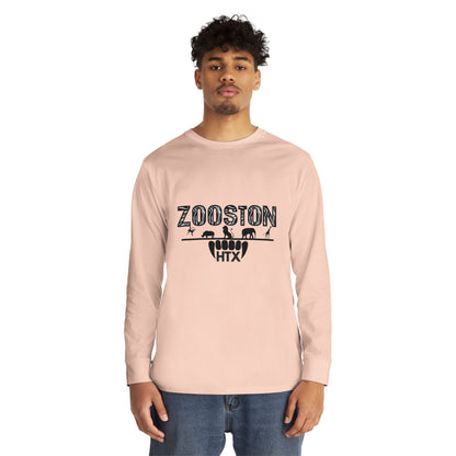 Long Sleeve Tee ZOOston Zebra Edition Black & White Drip Subtle Stylish