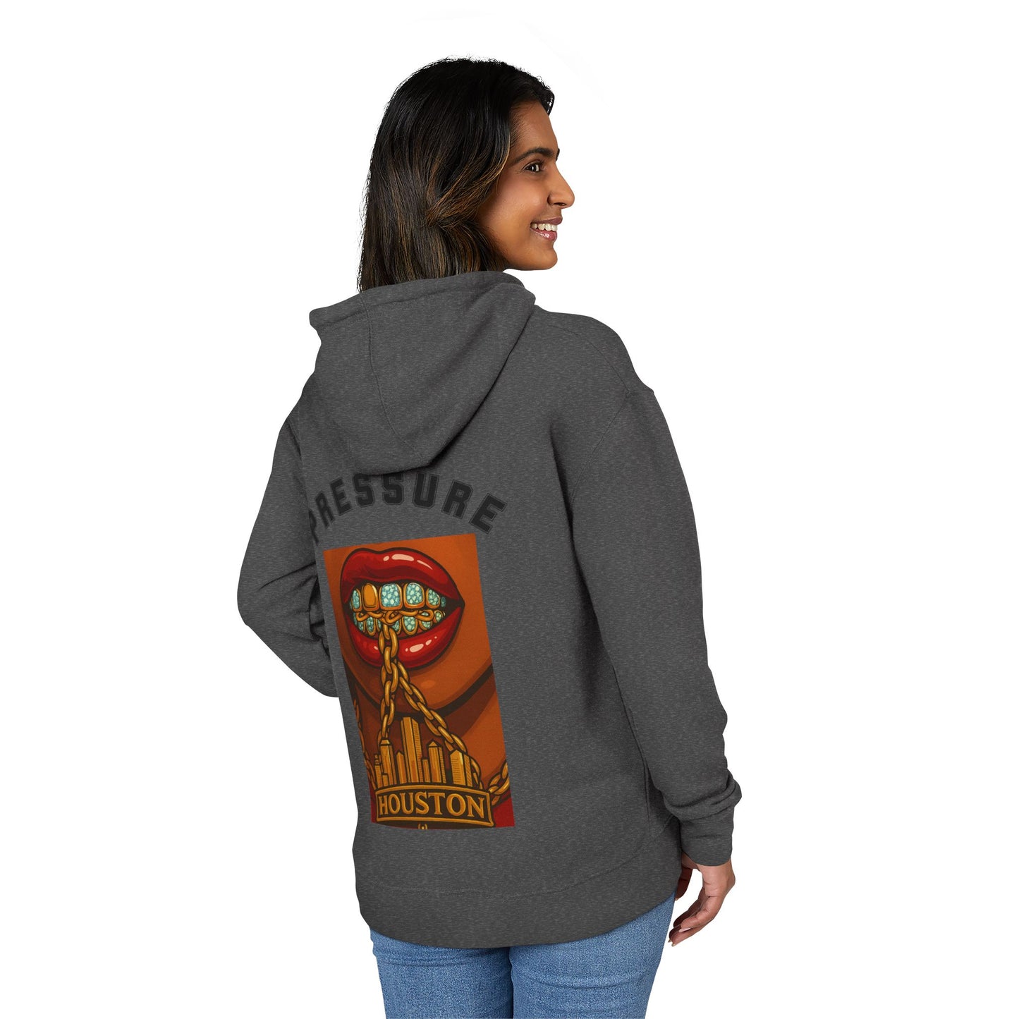 French Terry Hoodie -Apply Pressure Graphic