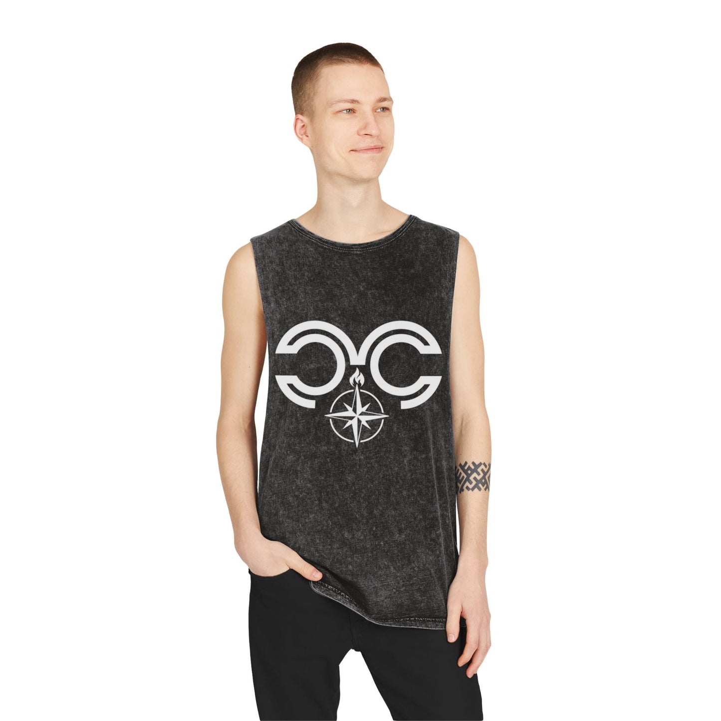 Stonewash Tank Top OG Monogram Hustle Heritage Tank