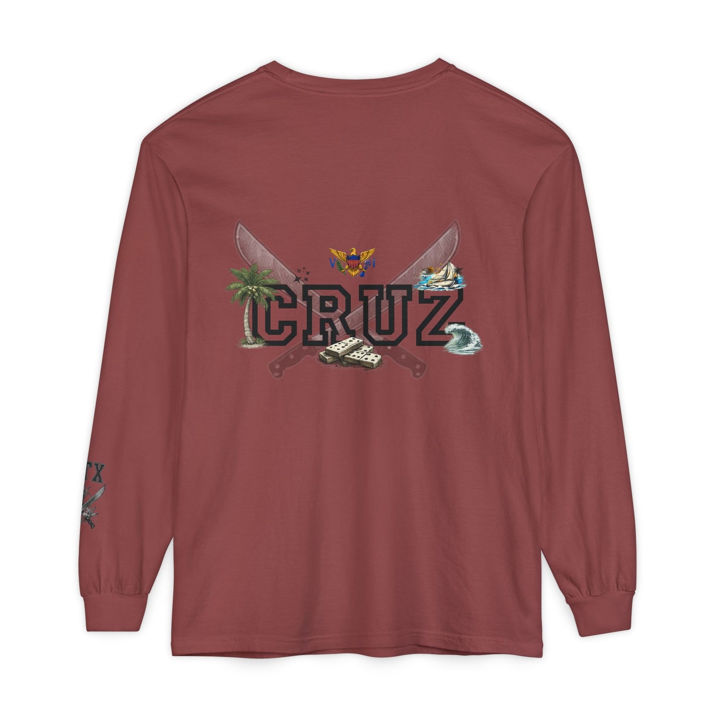Cruz 340 Long Sleeve Tee — Island Vibes Graphic Shirt