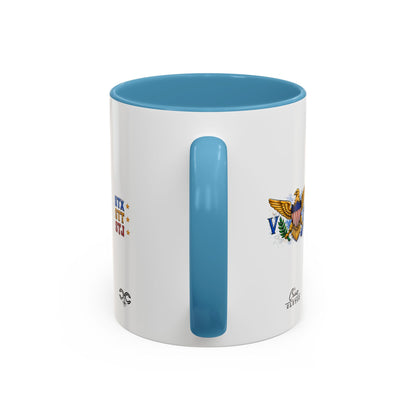 Accent Coffee Mug — "The islands don't leave you." St. Croix Inspired 11/15oz