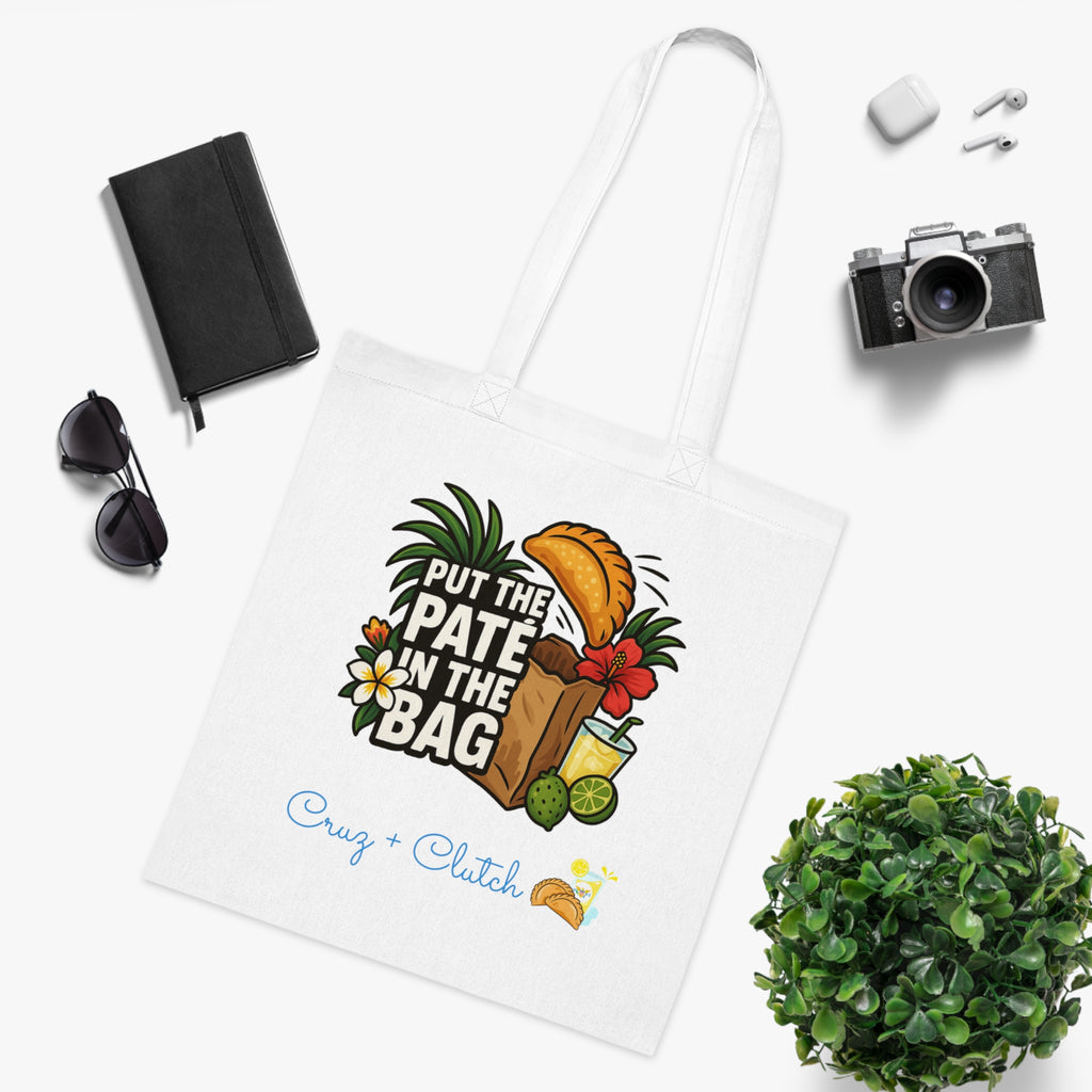 Cotton Tote Bag: Culturally Carryable 🌴 for Farmer's Market and Naomi's Runs