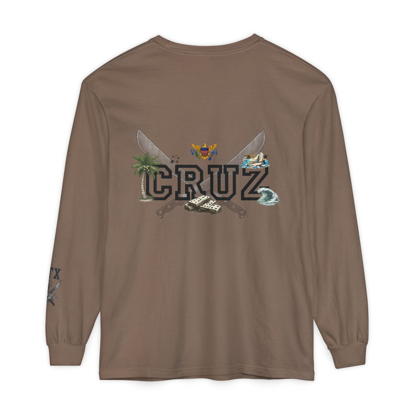 Cruz 340 Long Sleeve Tee — Island Vibes Graphic Shirt