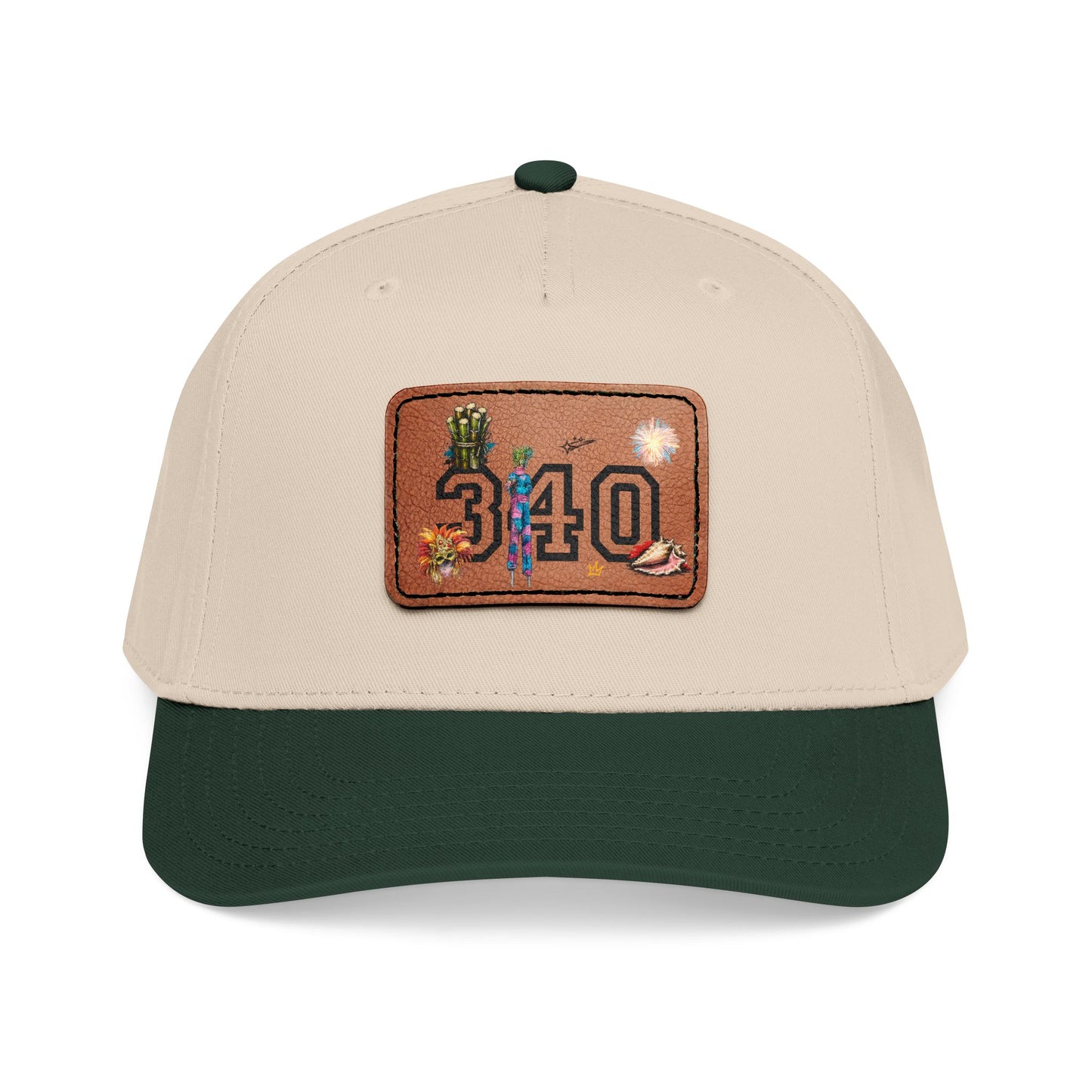 Hams Bluff 340 Leather Patch Baseball Cap
