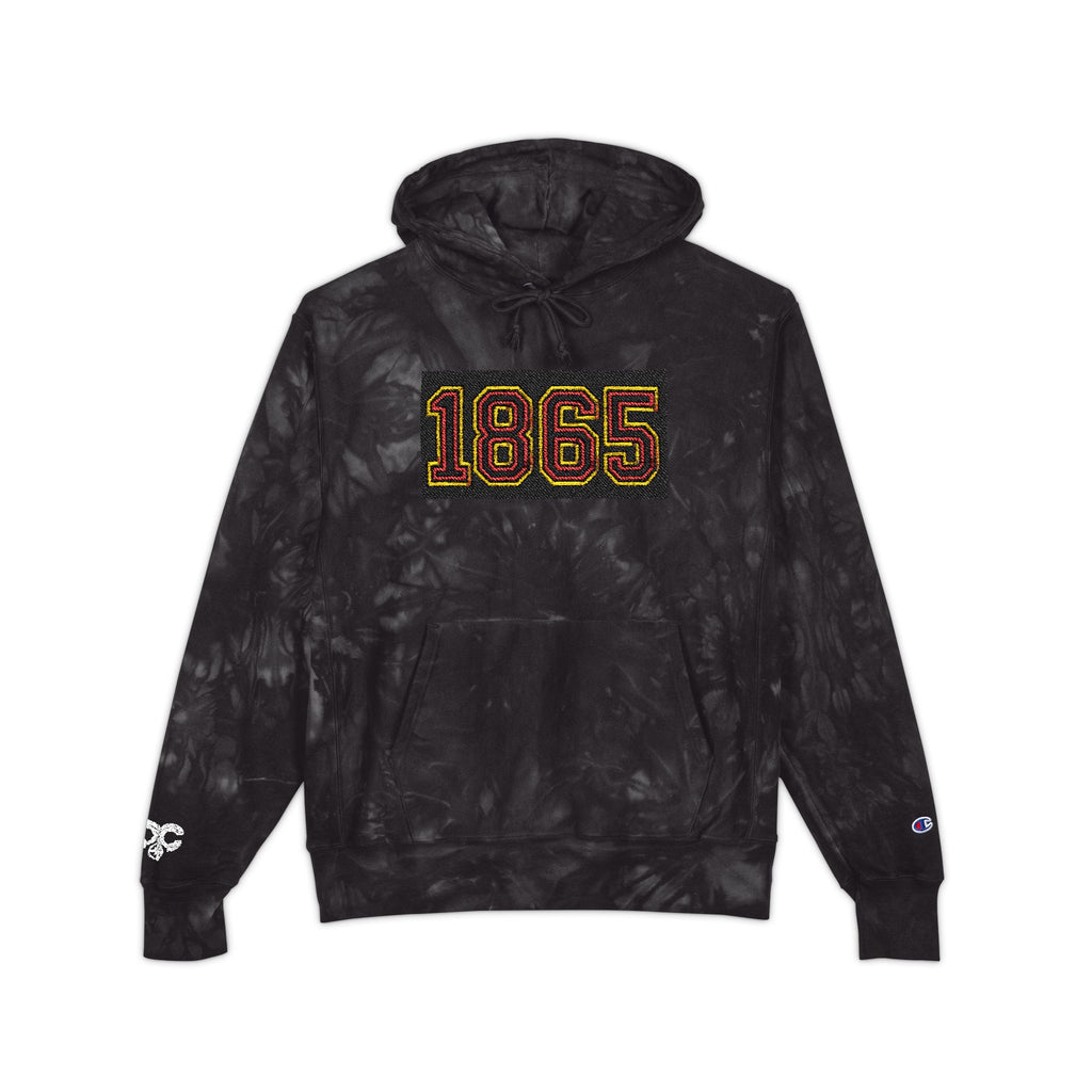 Tie-Dye Hoodie - Juneteenth 1865 Embroidered Design