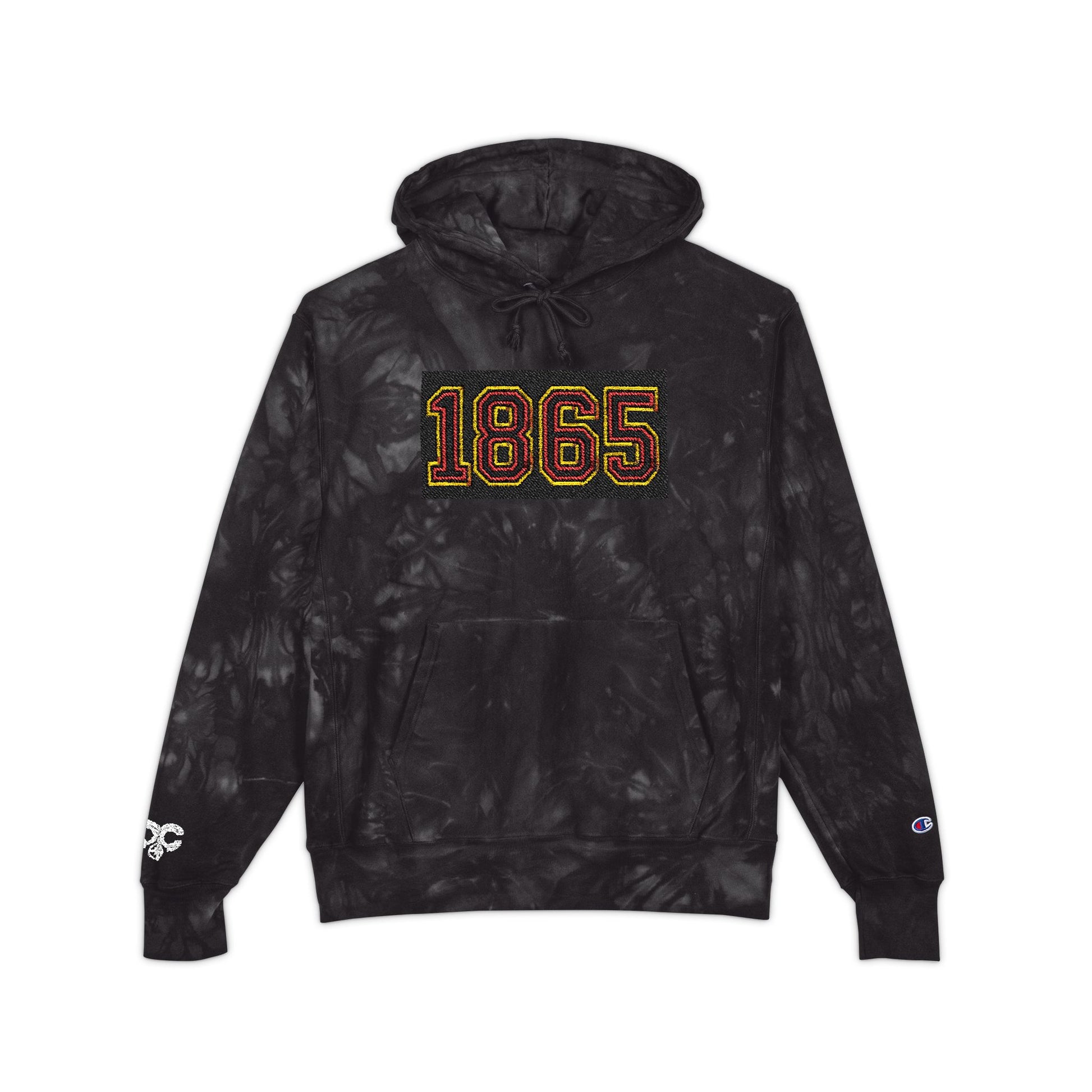 Tie-Dye Hoodie - Juneteenth 1865 Embroidered Design