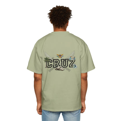 Cruz 340 Graphic Tee — Beach Vibes Men’s Oversized T-Shirt