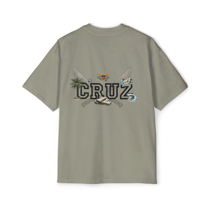 Cruz 340 Graphic Tee — Beach Vibes Men’s Oversized T-Shirt
