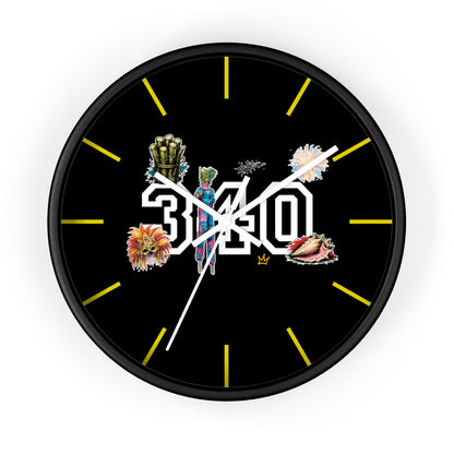 340 Culture Clock — Retro Athletic Number Design