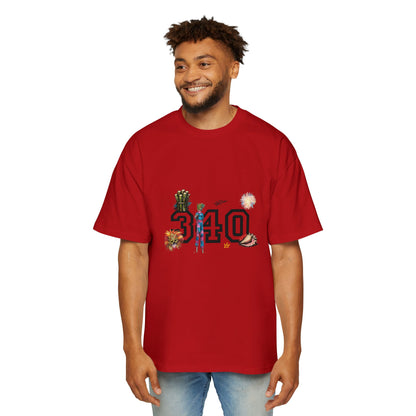 Cruz 340 Graphic Tee — Beach Vibes Men’s Oversized T-Shirt