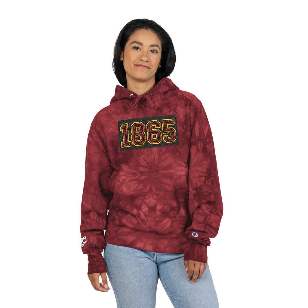 Tie-Dye Hoodie - Juneteenth 1865 Embroidered Design