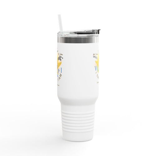 Vibrant Insulated Travel Mug | Perfect for Road Trips, Outdoor Adventures, and Every Day | Customizable 40oz Drinkware