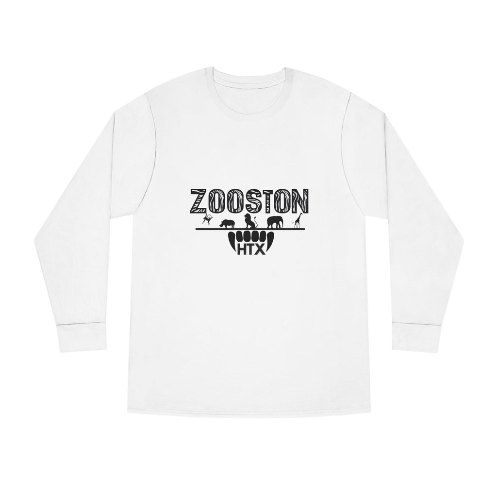 Long Sleeve Tee ZOOston Zebra Edition Black & White Drip Subtle Stylish