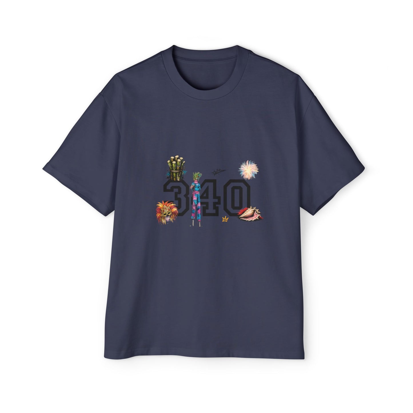 Cruz 340 Graphic Tee — Beach Vibes Men’s Oversized T-Shirt