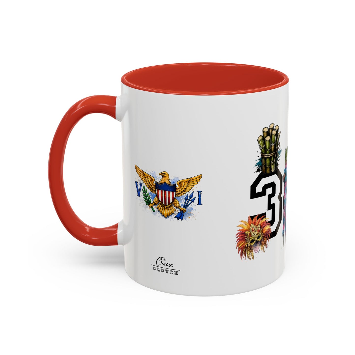 Accent Coffee Mug — "The islands don't leave you." St. Croix Inspired 11/15oz