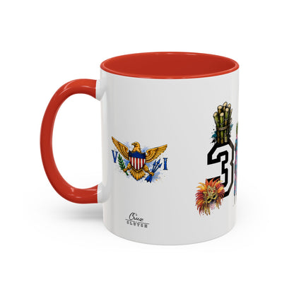 Accent Coffee Mug — "The islands don't leave you." St. Croix Inspired 11/15oz