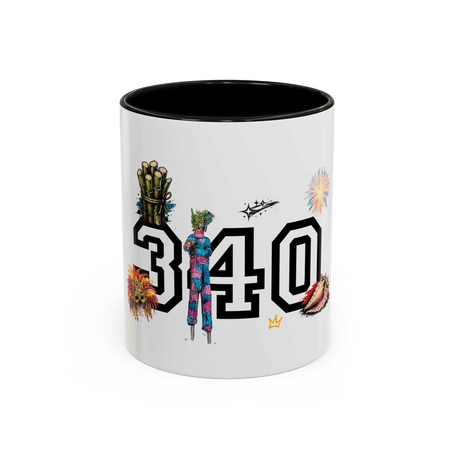 Accent Coffee Mug — "The islands don't leave you." St. Croix Inspired 11/15oz