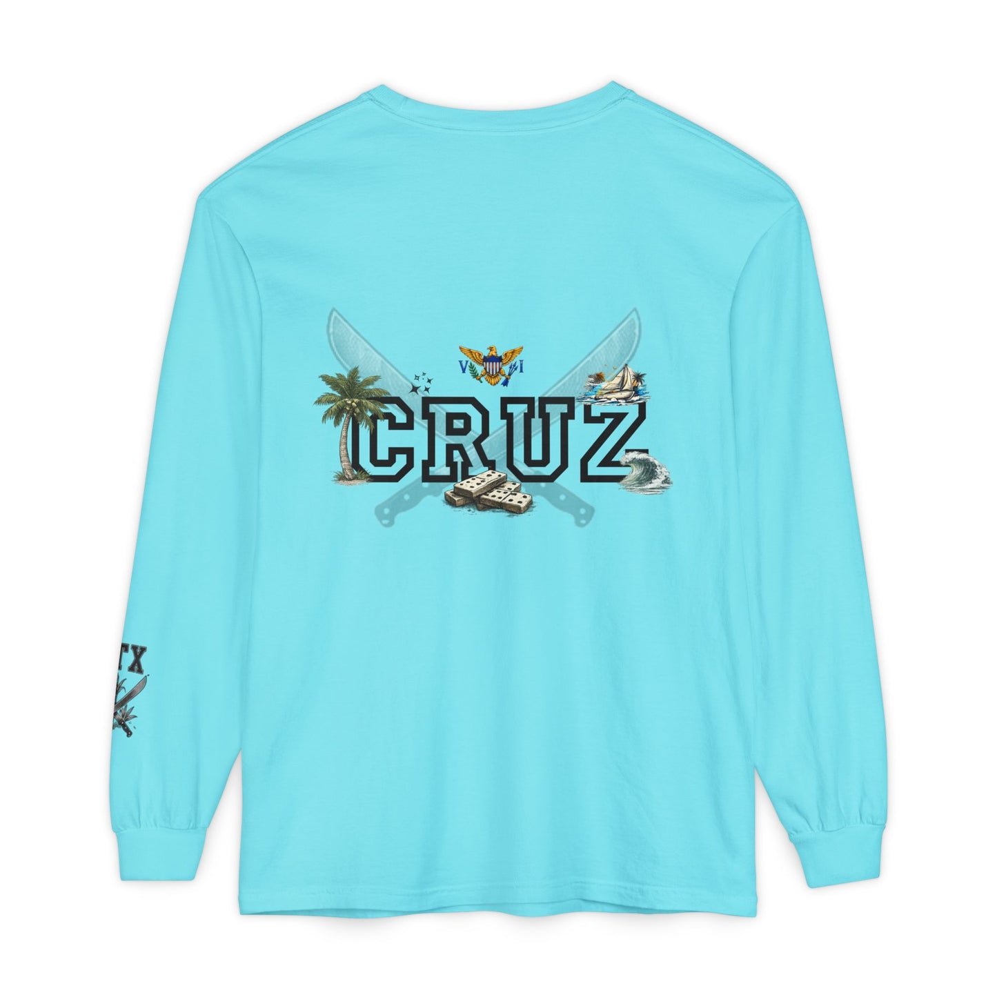 Cruz 340 Long Sleeve Tee — Island Vibes Graphic Shirt