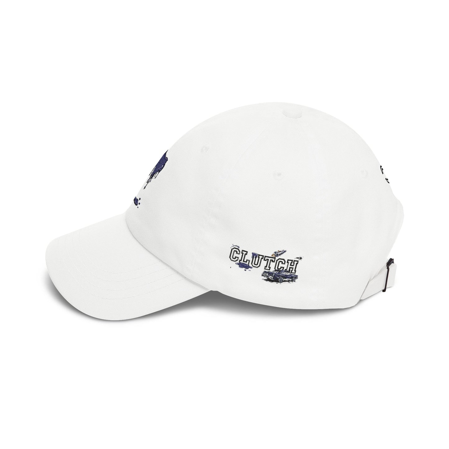 Dripping Texas Outline Dad Cap — White Embroidered State Hat