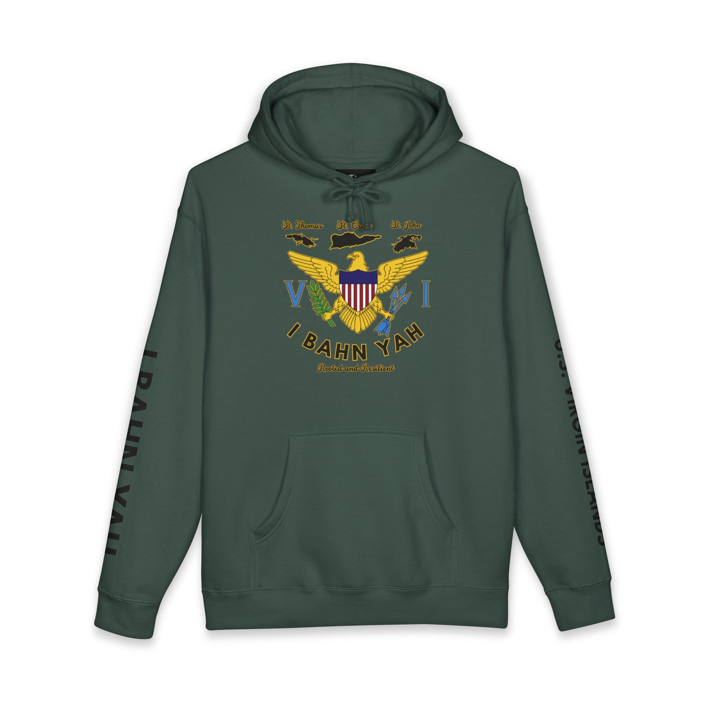 I Bahn Yah Hoodie - Caribbean Backyard Vibes Heavyweight Sweatshirt