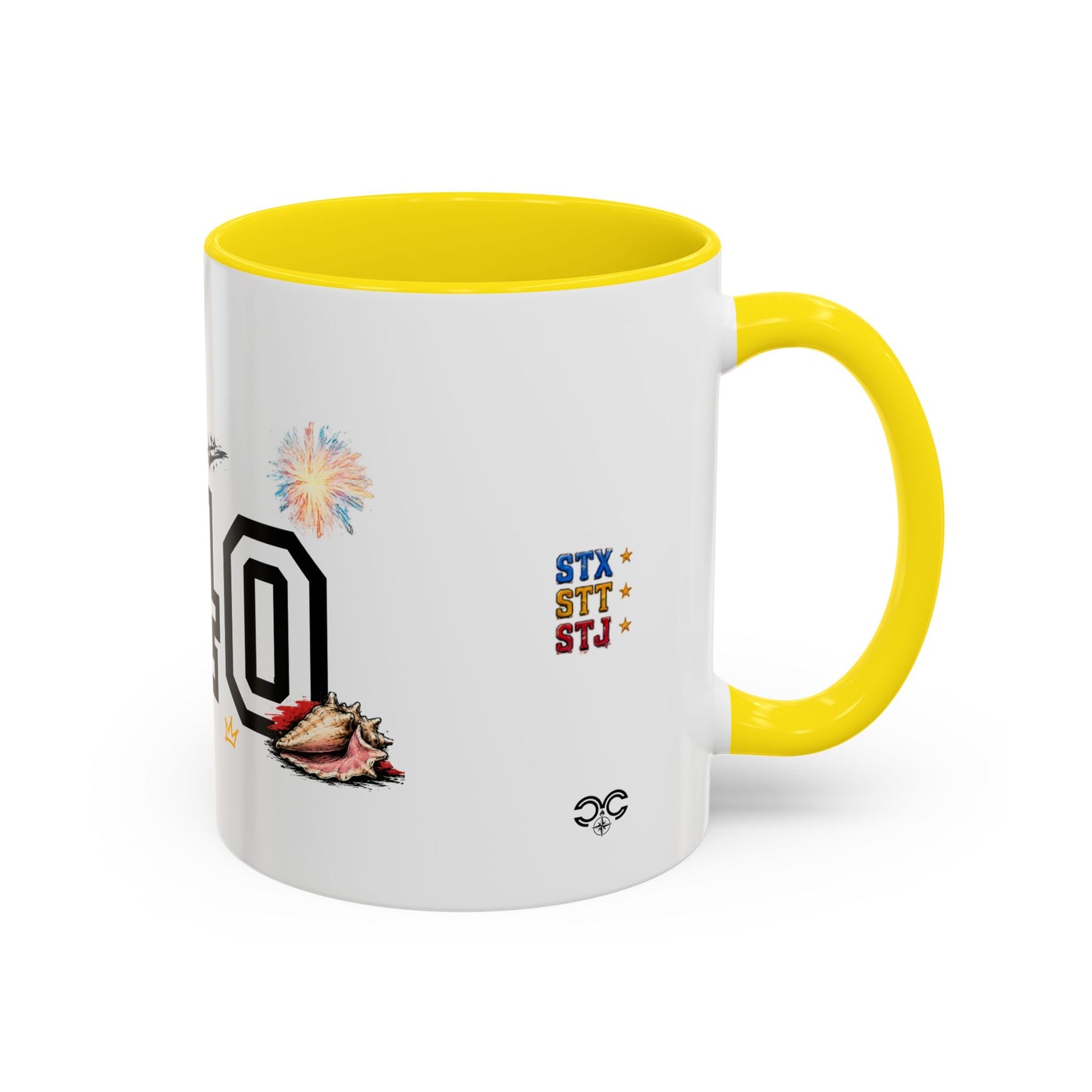 Accent Coffee Mug — "The islands don't leave you." St. Croix Inspired 11/15oz
