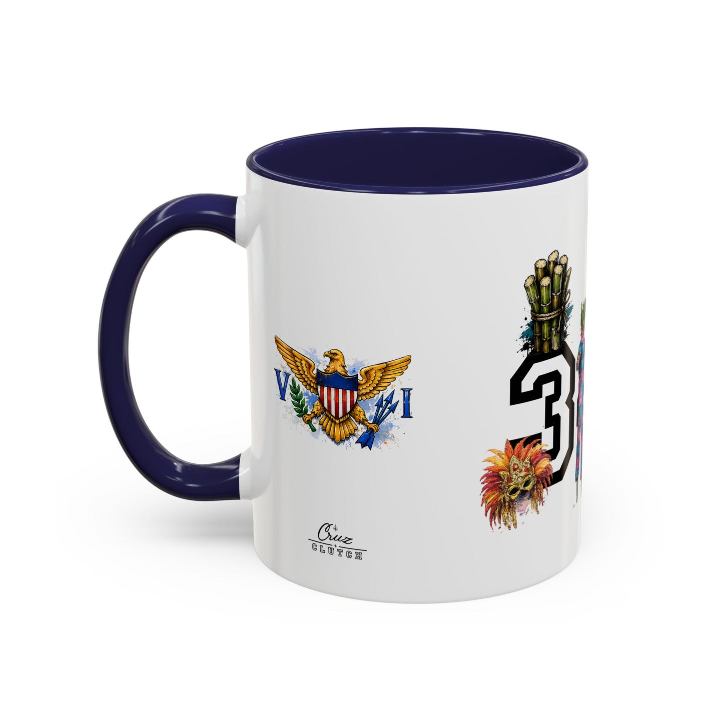 Accent Coffee Mug — "The islands don't leave you." St. Croix Inspired 11/15oz