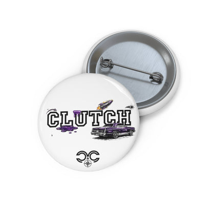 Clutch Pin Button — Purple Lowrider Car Badge