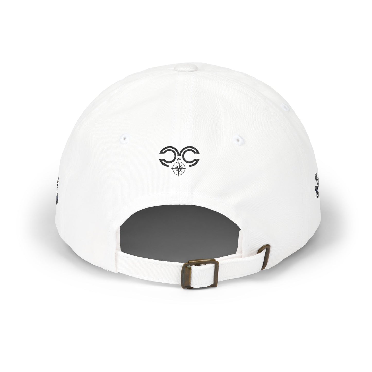 Dripping Texas Outline Dad Cap — White Embroidered State Hat