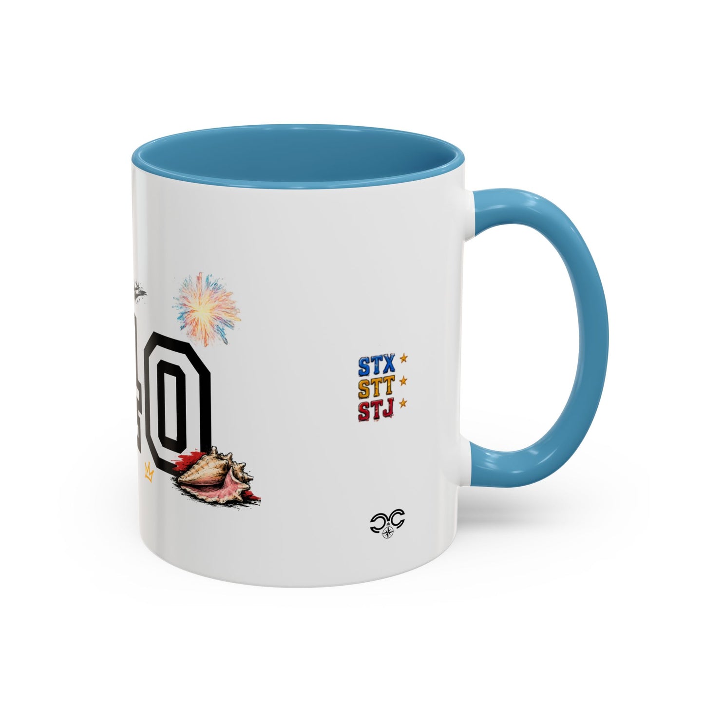 Accent Coffee Mug — "The islands don't leave you." St. Croix Inspired 11/15oz