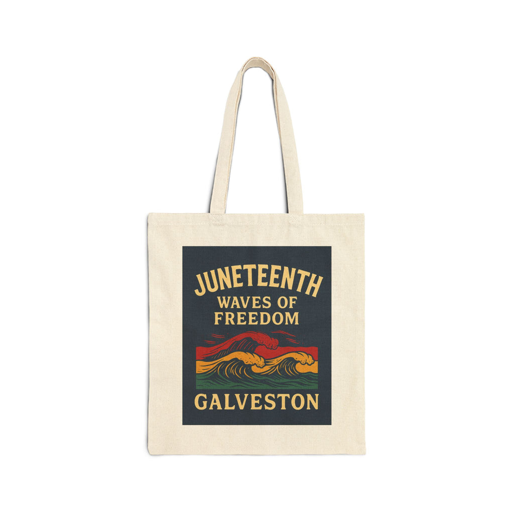 Tote Bag - Waves of Freedom Juneteenth Tribute Design