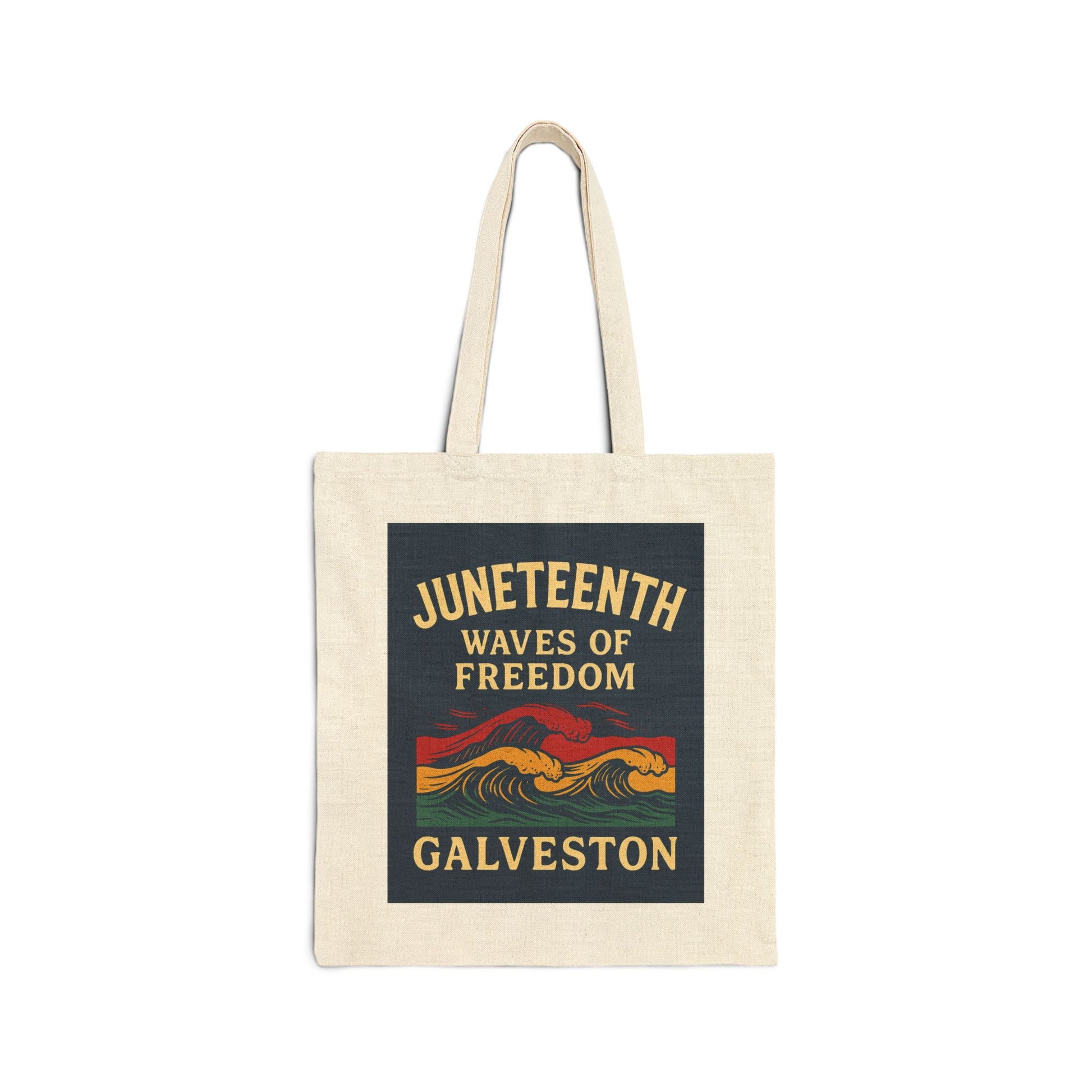 Tote Bag - Waves of Freedom Juneteenth Tribute Design
