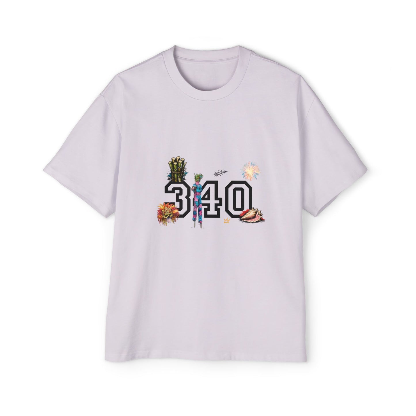 Cruz 340 Graphic Tee — Beach Vibes Men’s Oversized T-Shirt