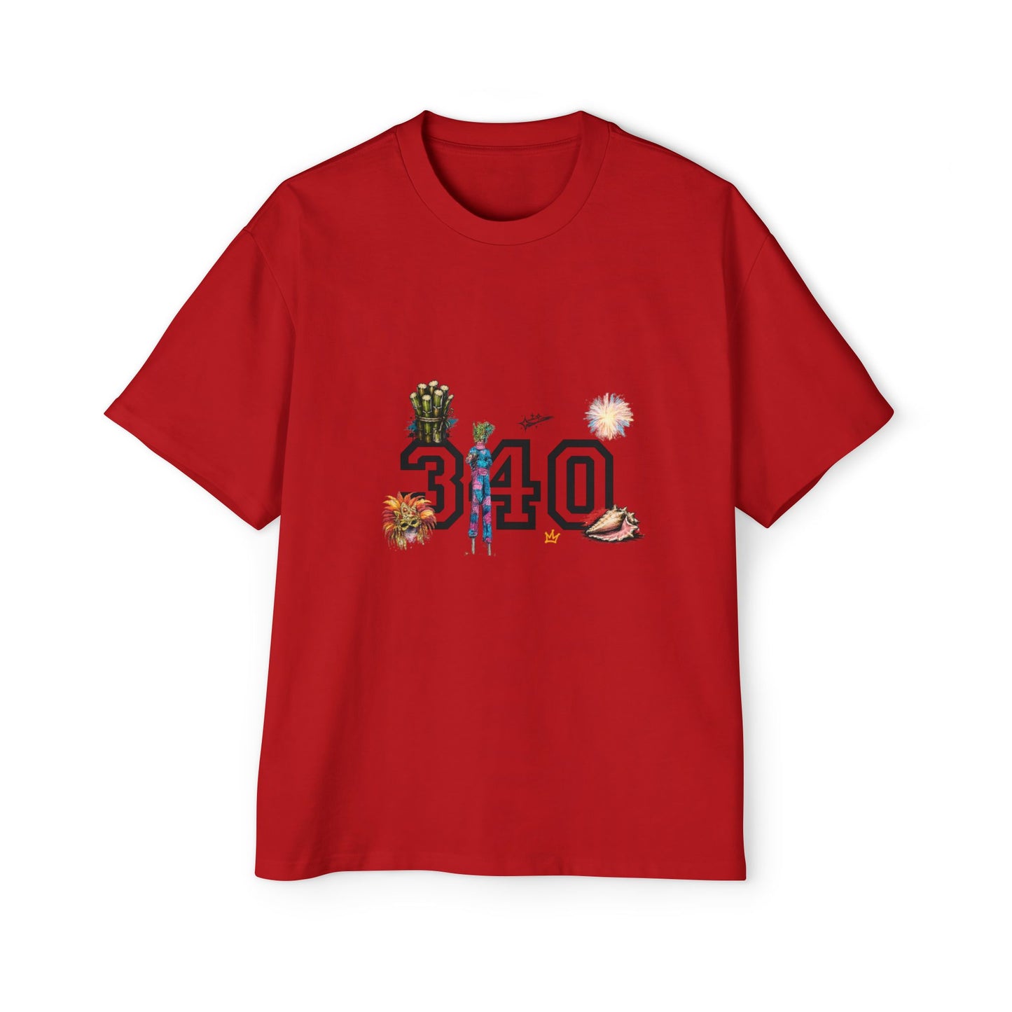 Cruz 340 Graphic Tee — Beach Vibes Men’s Oversized T-Shirt