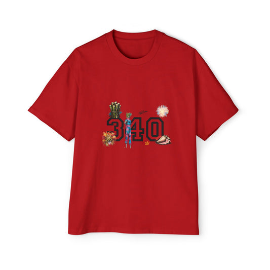 Cruz 340 Graphic Tee — Beach Vibes Men’s Oversized T-Shirt