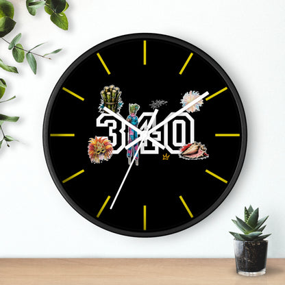 340 Culture Clock — Retro Athletic Number Design