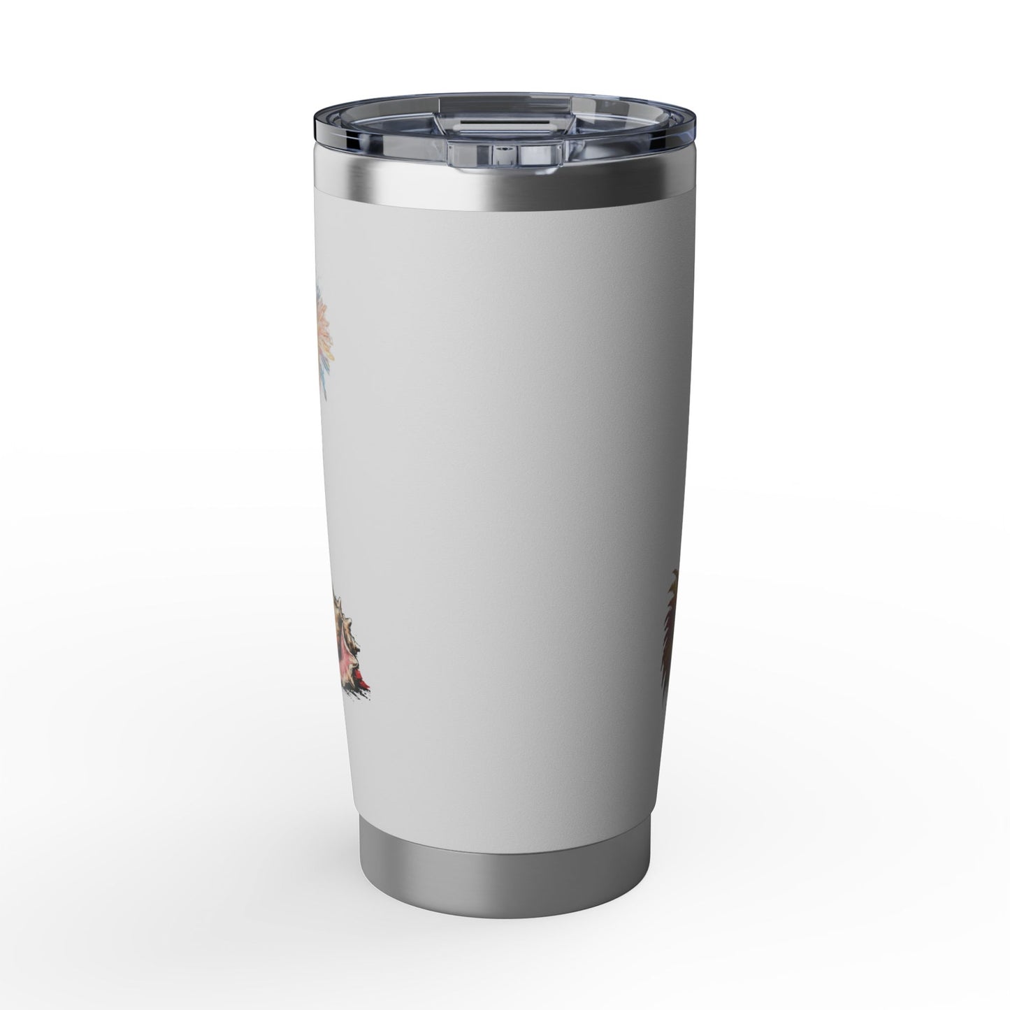 Vagabond 20oz Travel Tumbler — Retro Floral Number 340 Stainless Insulated Cup
